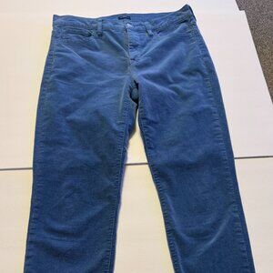 J.Crew Blue Corduroy Pants Womens 29 Stretch